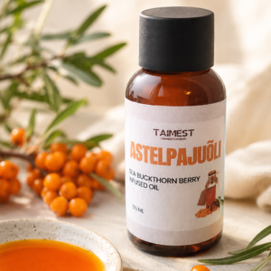 Astelpajuõli plastpudelis