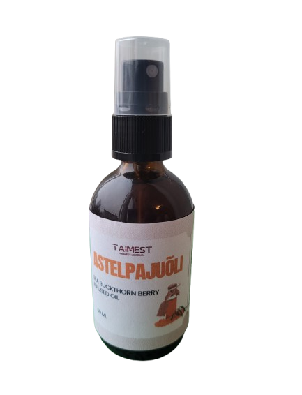 Käsitöö astelpajuõli spraypudelis