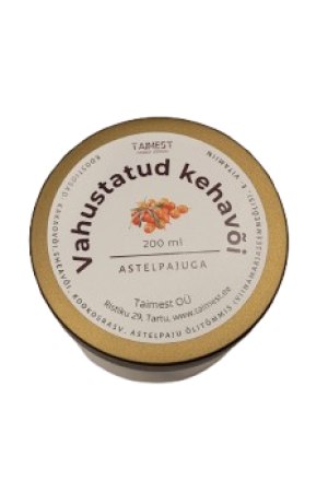 Vahustatud kehavõi astelpajuga 200 ml