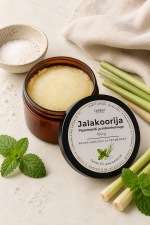 Jalakoorija meresoola ja sidrunheinaga