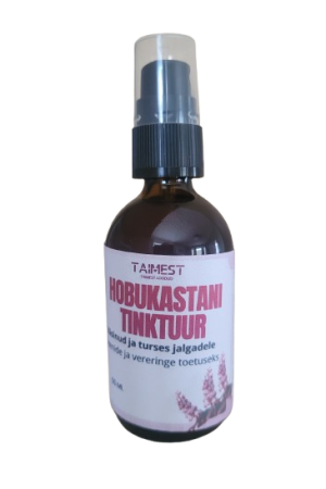 Hobukastani tinktuur väsinud jalgade toetuseks